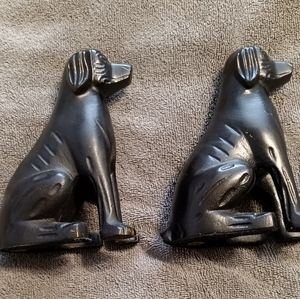 Black lab statues/book ends